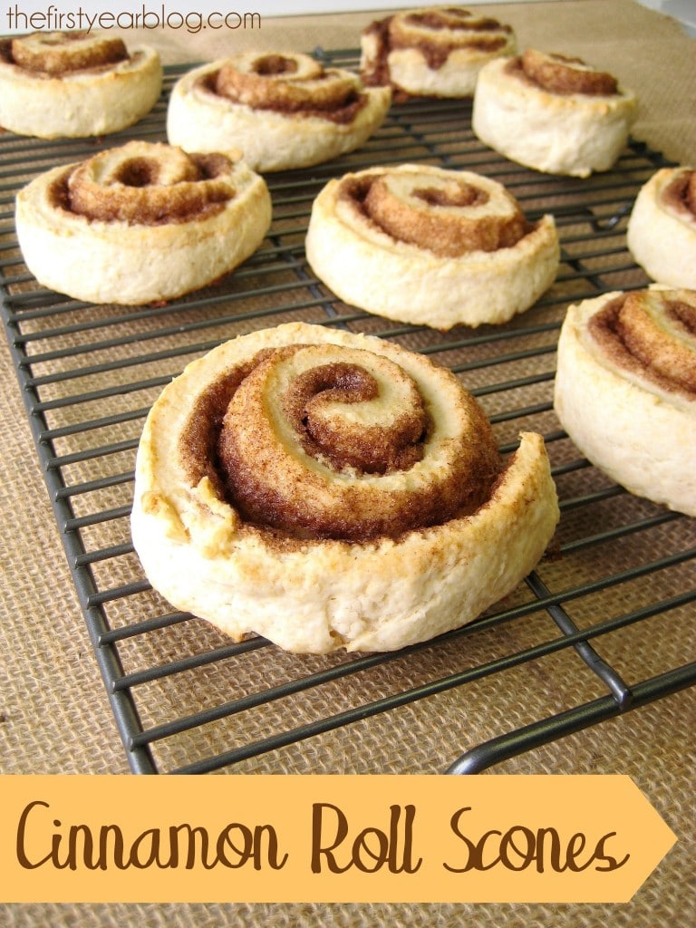 Cinnamon Roll Scones