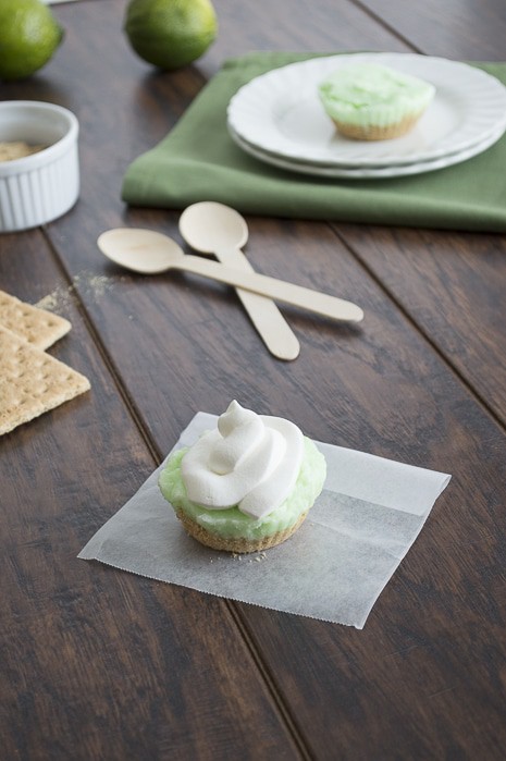 Frozen Lime Graham Cracker Crumb Pies