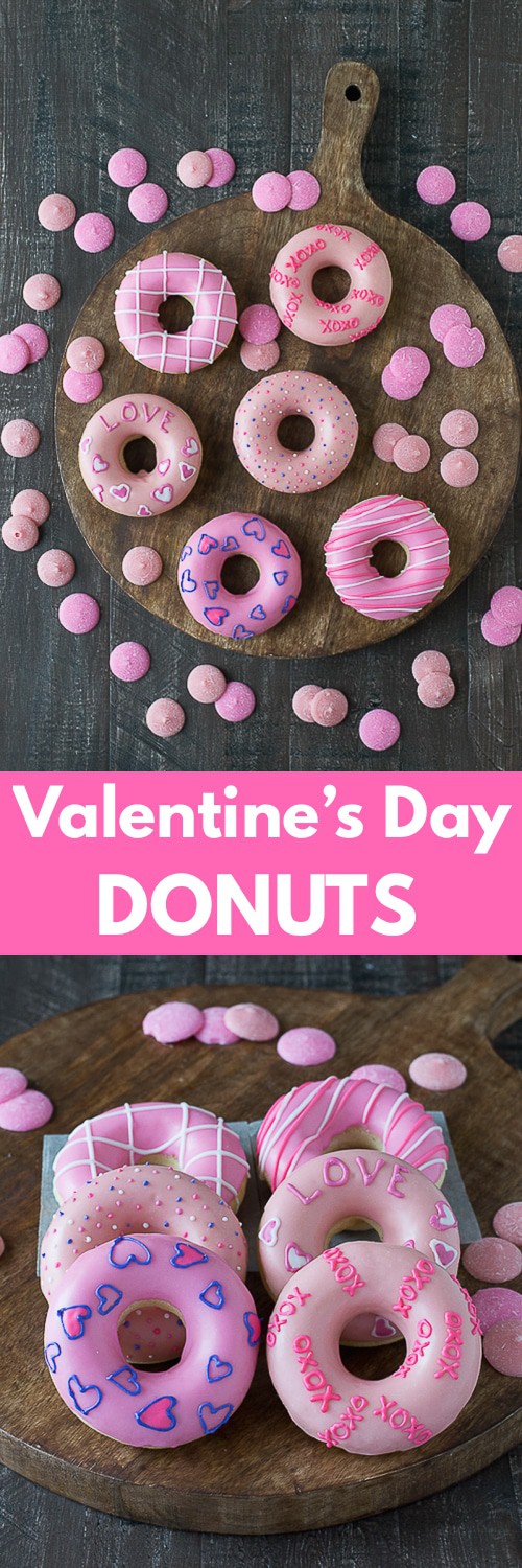 Valentine’s Day Donuts - treat your Valentine to a batch of these cute homemade donuts!