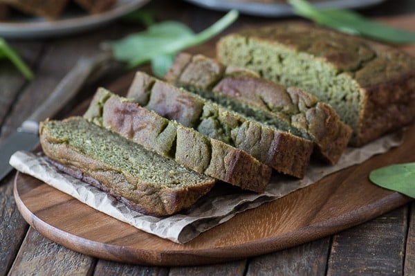 This green monster bread recipe is a healthy quick bread with no sugar, oil, or butter. Plus it has a sneaky green ingredient! 