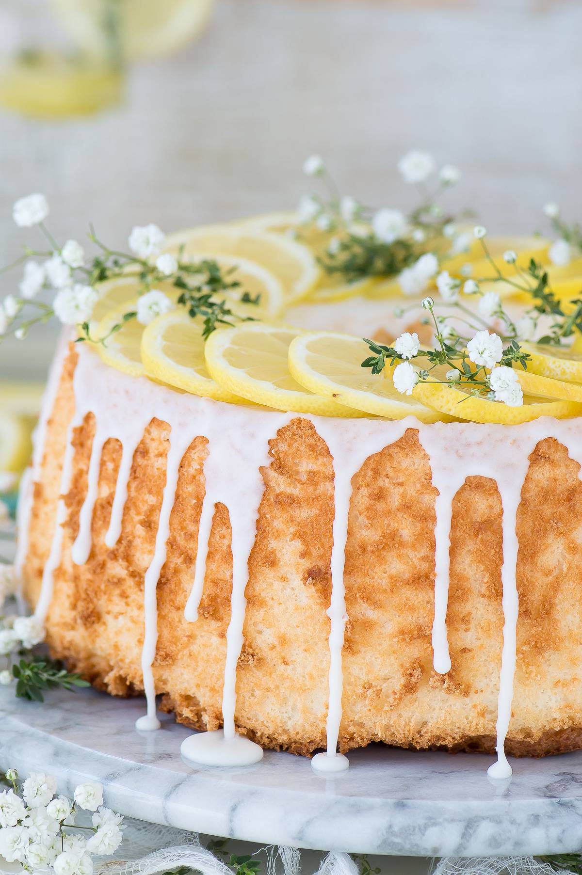 Lemon Angel Food Cake | The First Year
