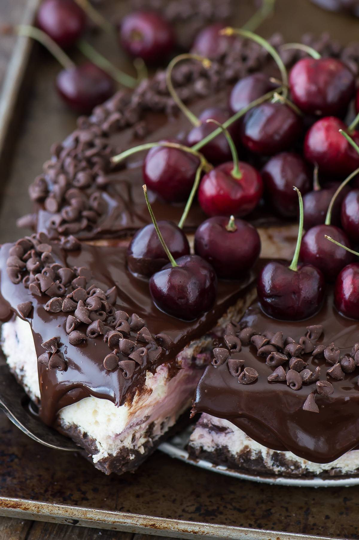 Chocolate Cherry Cheesecake | The First Year