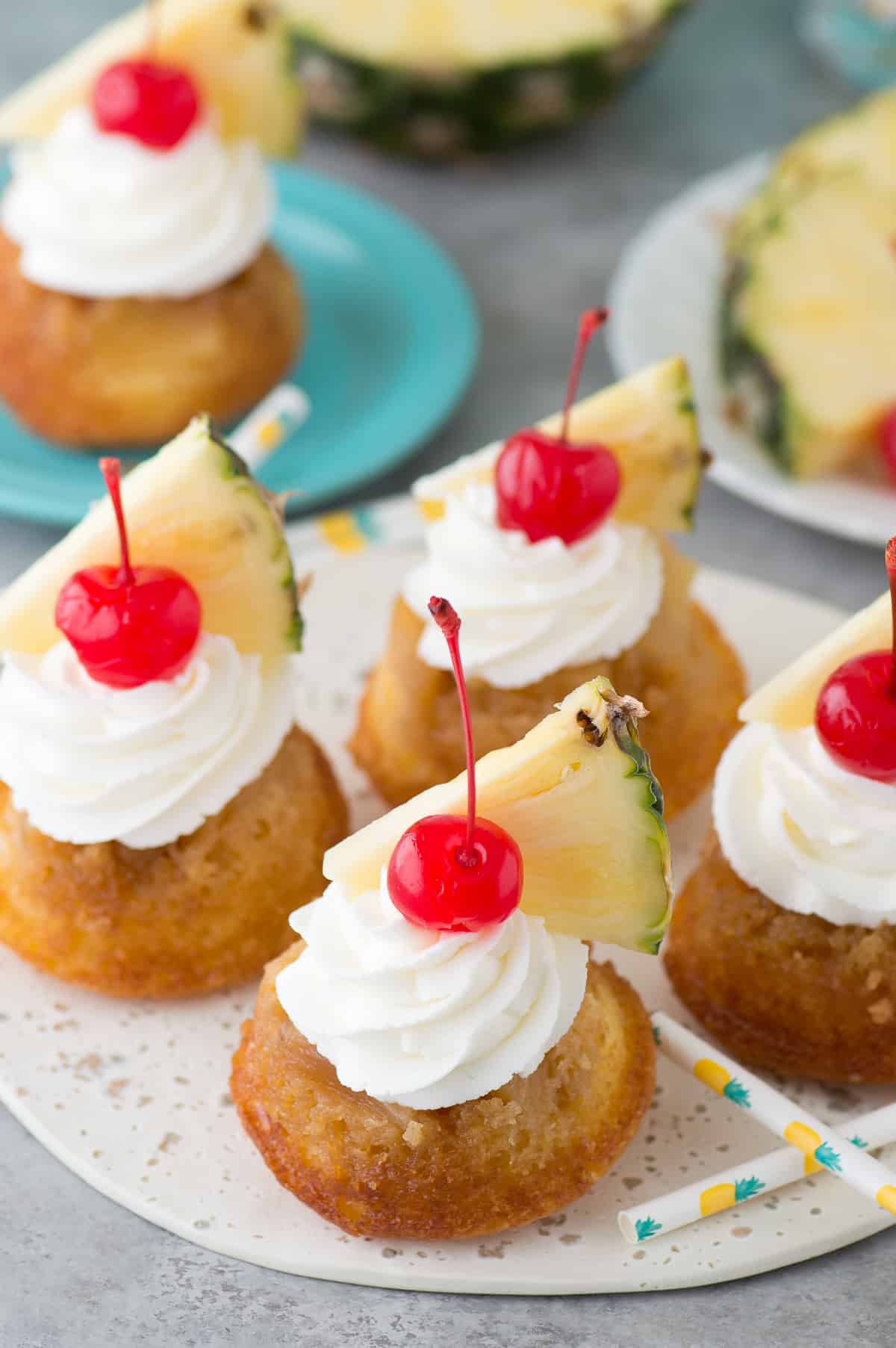 Mini Pineapple Upside Down Cakes | The First Year