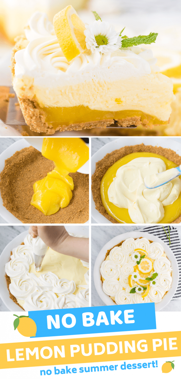 no bake lemon pudding pie