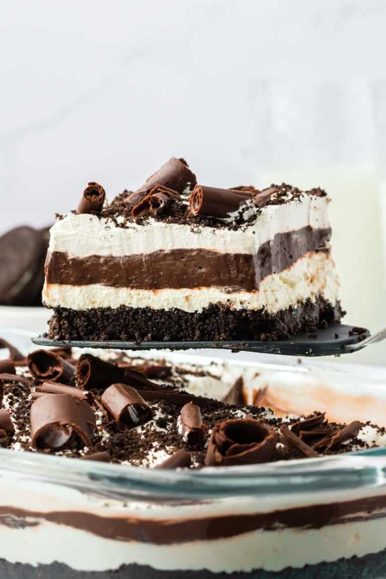 No Bake Chocolate Lasagna Dessert The First Year