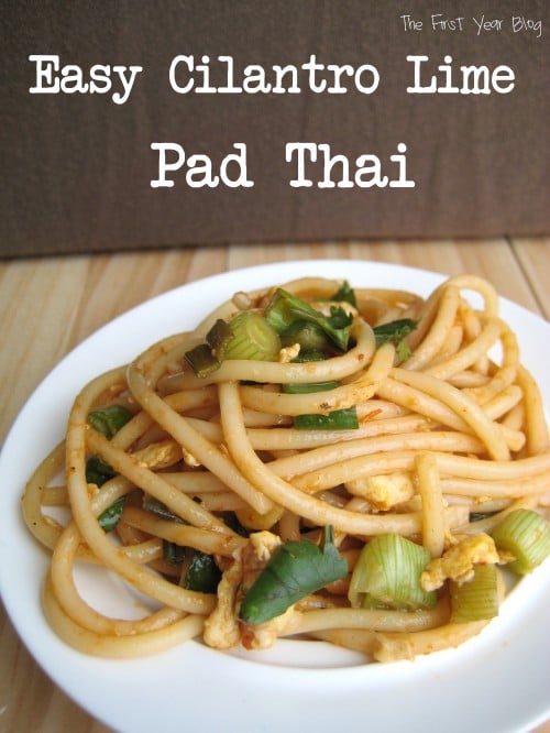 Easy Cilantro Lime Pad Thai