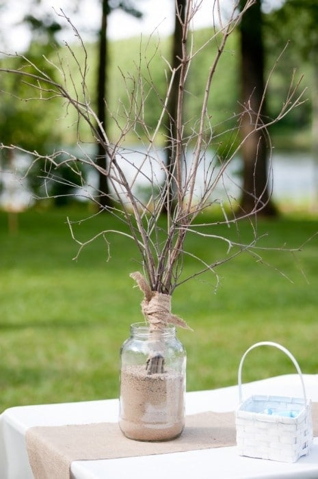 Rustic Wedding Tree Branch Arrangements