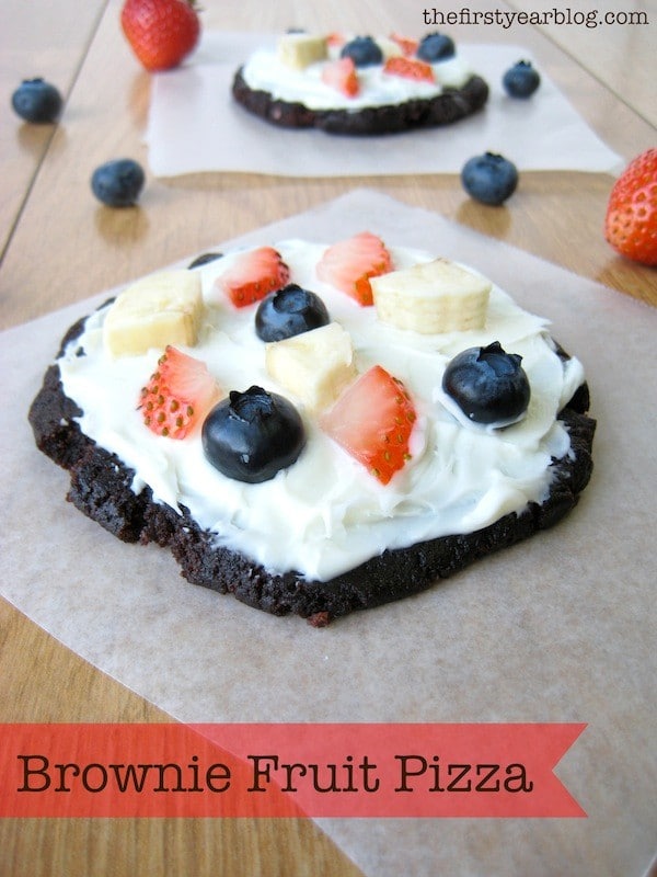Brownie Fruit Pizza The First Year