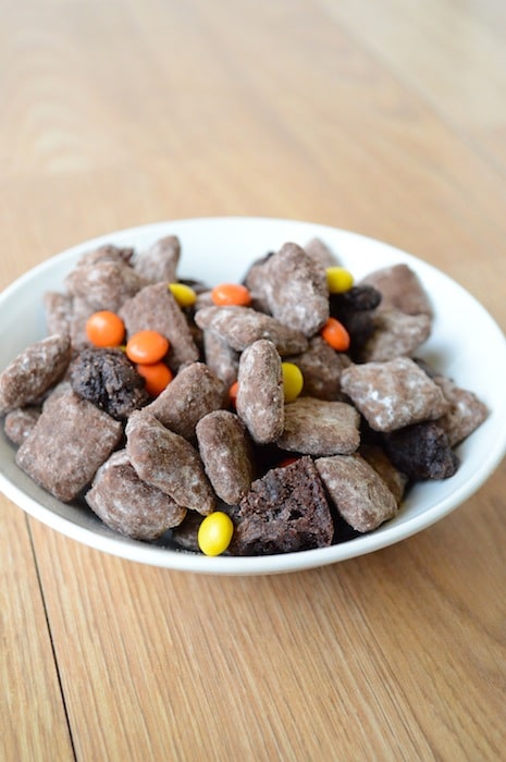 Reese's Pieces Brownie Puppy Chow | The First Year