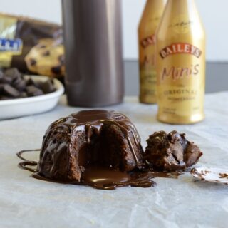 Bailey’s Dark Chocolate Molten Lava Cake