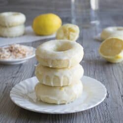 Lemon Coconut Donuts with Lemon Glaze