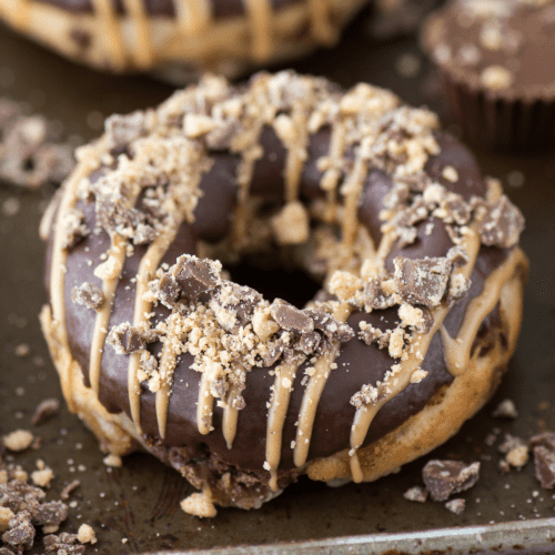 Stuffed Peanut Butter Cup Donuts