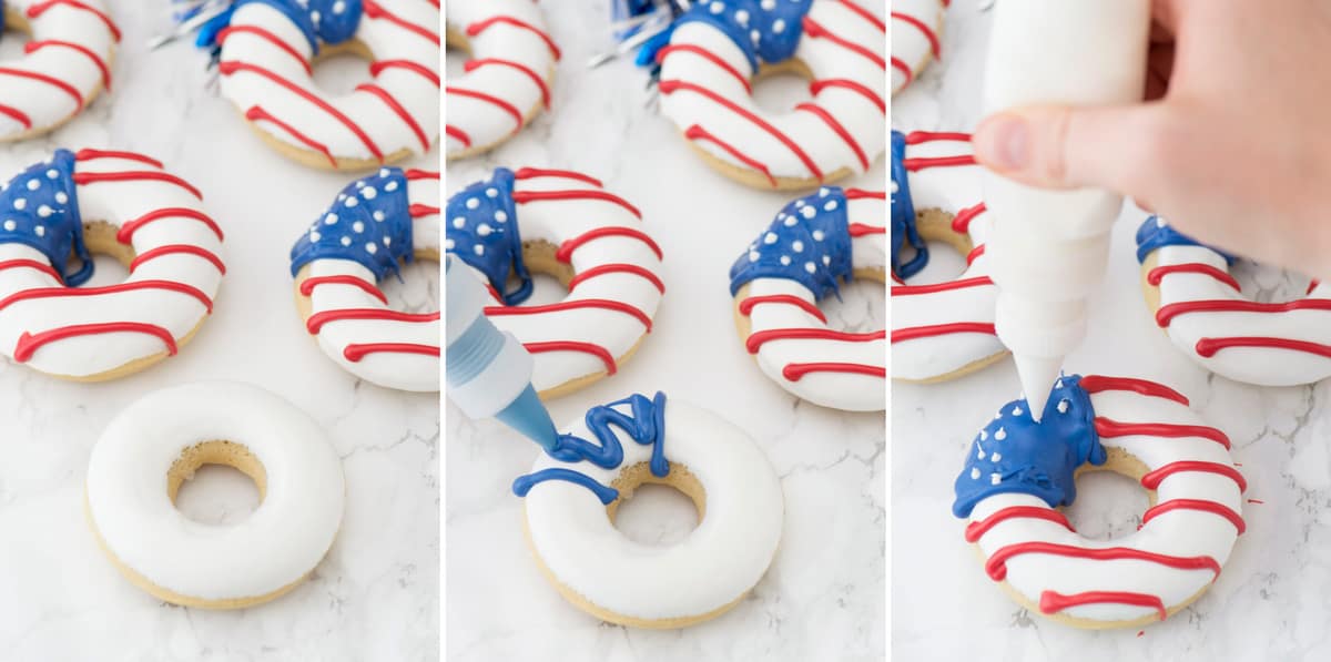 how to make american flag donuts