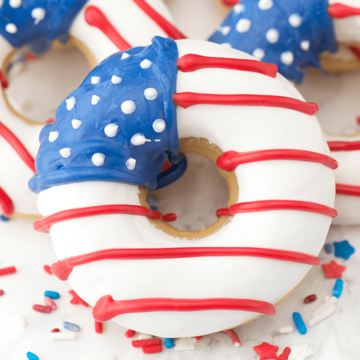 American Flag Donuts - 4th of July donuts!