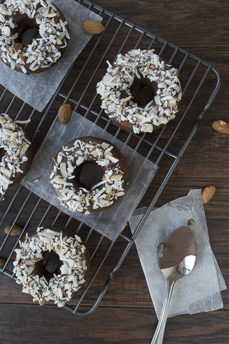 double chocolate coconut almond donuts | The First Year