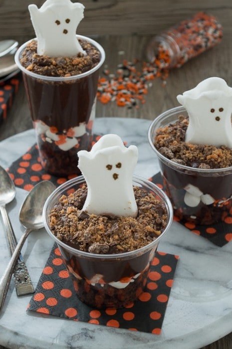 boo pudding parfaits