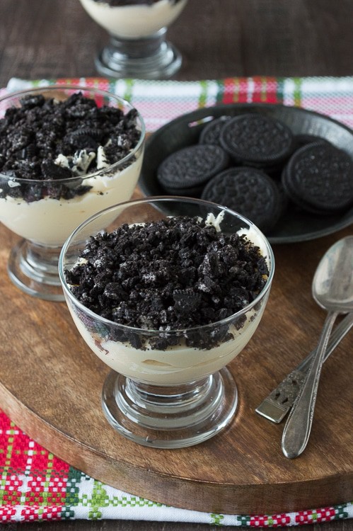 Oreo Eggnog Parfaits  The First Year