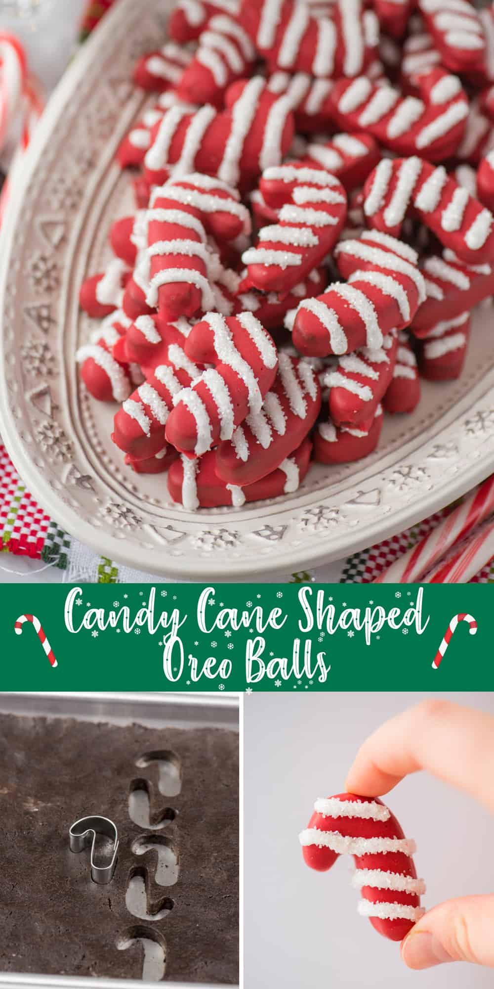 Candy Cane Oreo Balls