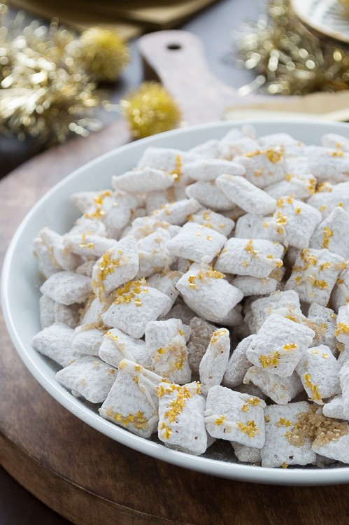 White Chocolate New Years Eve Puppy Chow | The First Year
