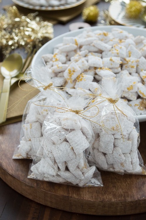 White Chocolate New Years Eve Puppy Chow | The First Year