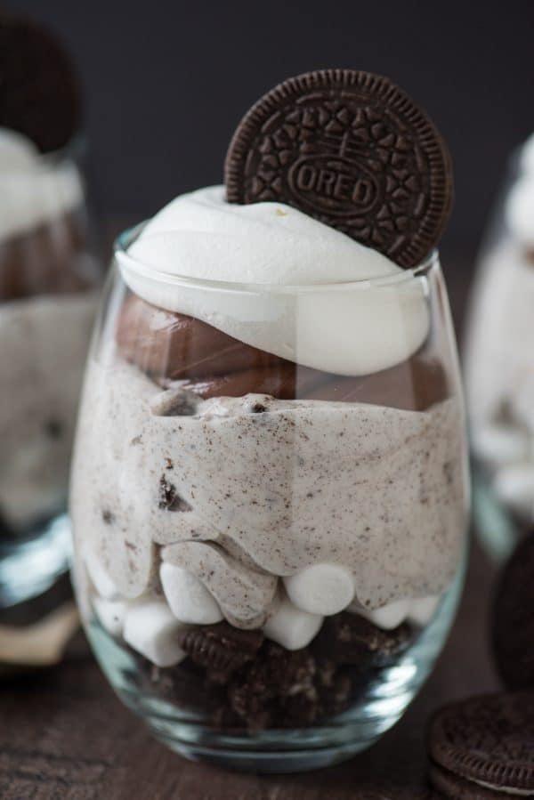 Over The Top Chocolate Cheesecake Oreo Parfaits