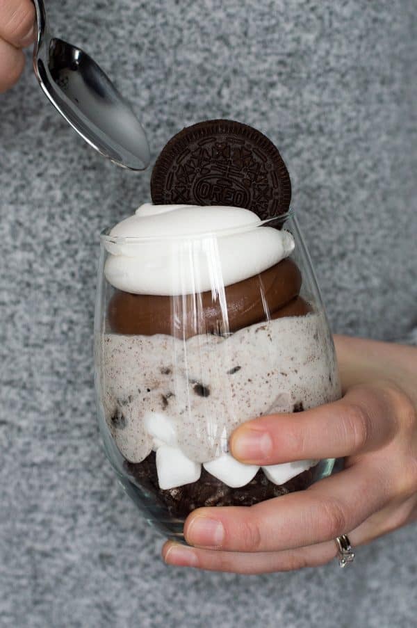 Over the Top Chocolate Cheesecake Oreo Parfaits