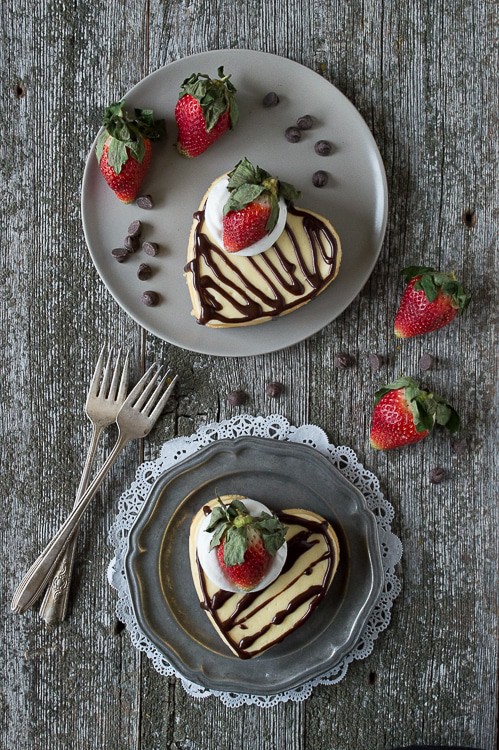 Heart Shaped Classic Cheesecake - a classic cheesecake recipe perfect for Valentine’s Day!