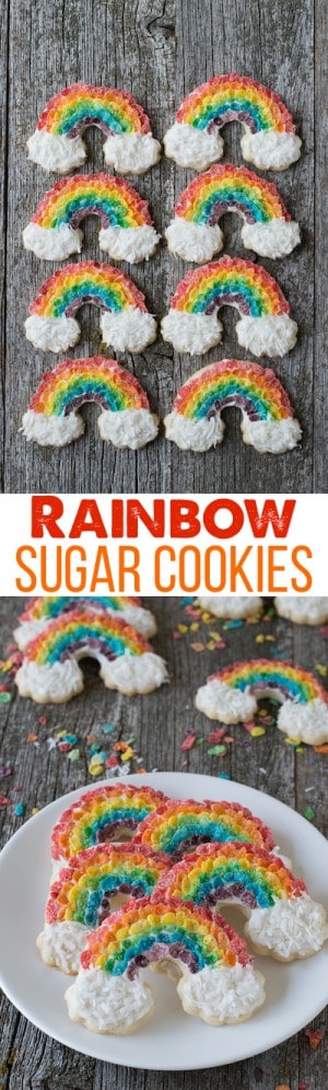 Rainbow Sugar Cookies