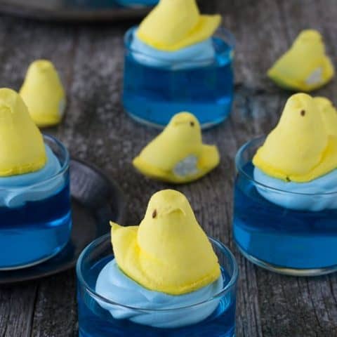 Swimming Peeps Jello Cups