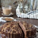 Caramel Macchiato Mud Cake - a rich, fudgy mud cake full of coffee flavor!