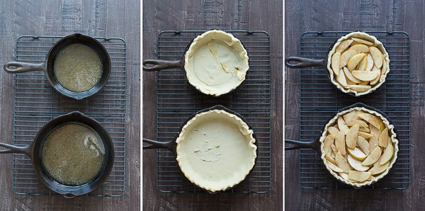 Make apple pie in a cast iron skillet! Full of apples and cinnamon, use either homemade dough or store bought! 