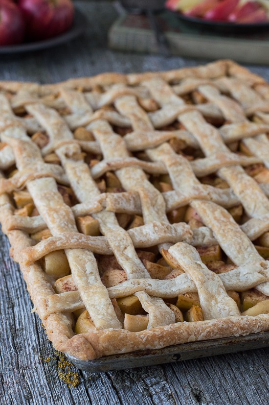 Slab apple pie the first year