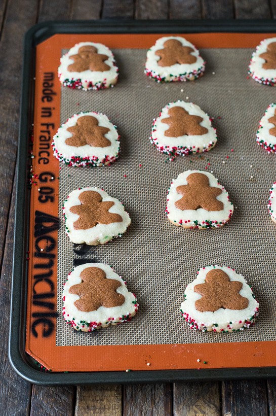 Homemade Gingerbread Men Slice N’ Bake Cookies with step by step instructions! Add this christmas cookie to your holiday baking! 