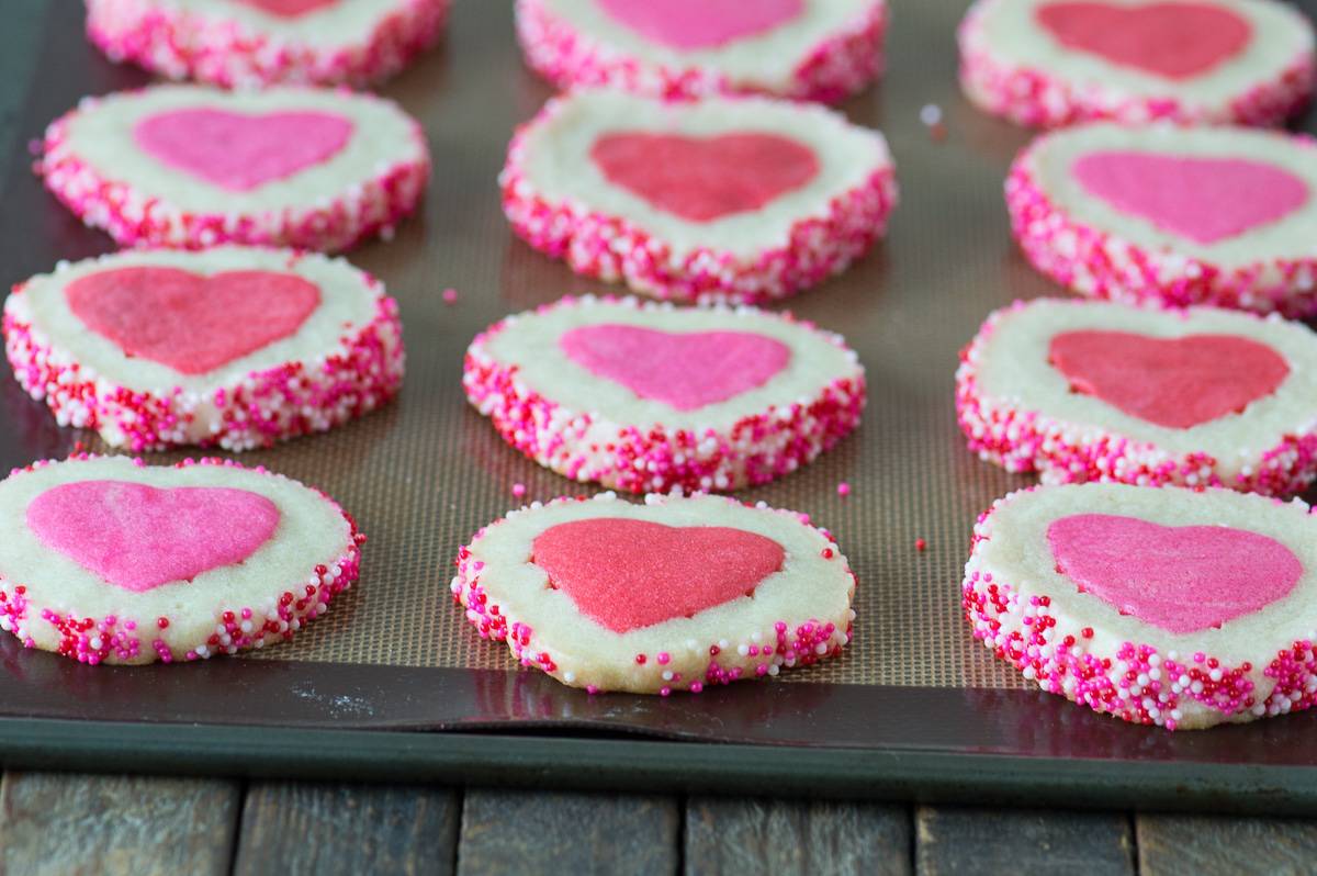 Valentine’s Day Slice N’ Bake Cookies