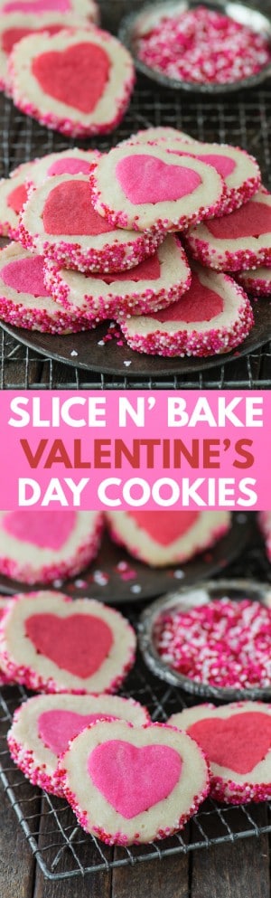 Valentine’s Day Slice N’ Bake Cookies