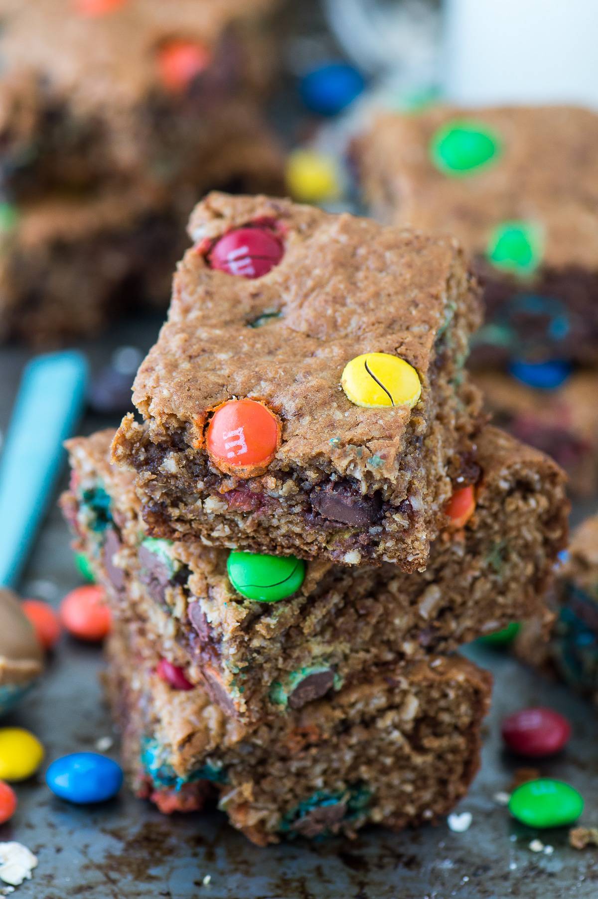 Healthier Monster Cookie Bars | The First Year