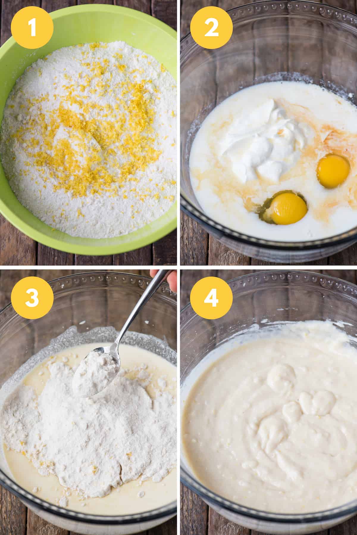 how to make lemon cake collage