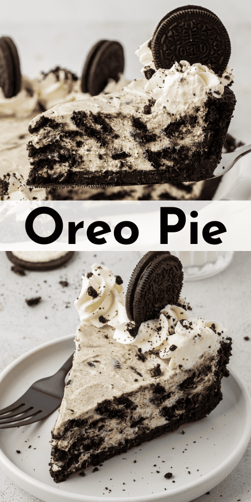 Oreo Pie - a no bake pie!