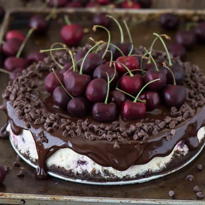 Chocolate Cherry Cheesecake