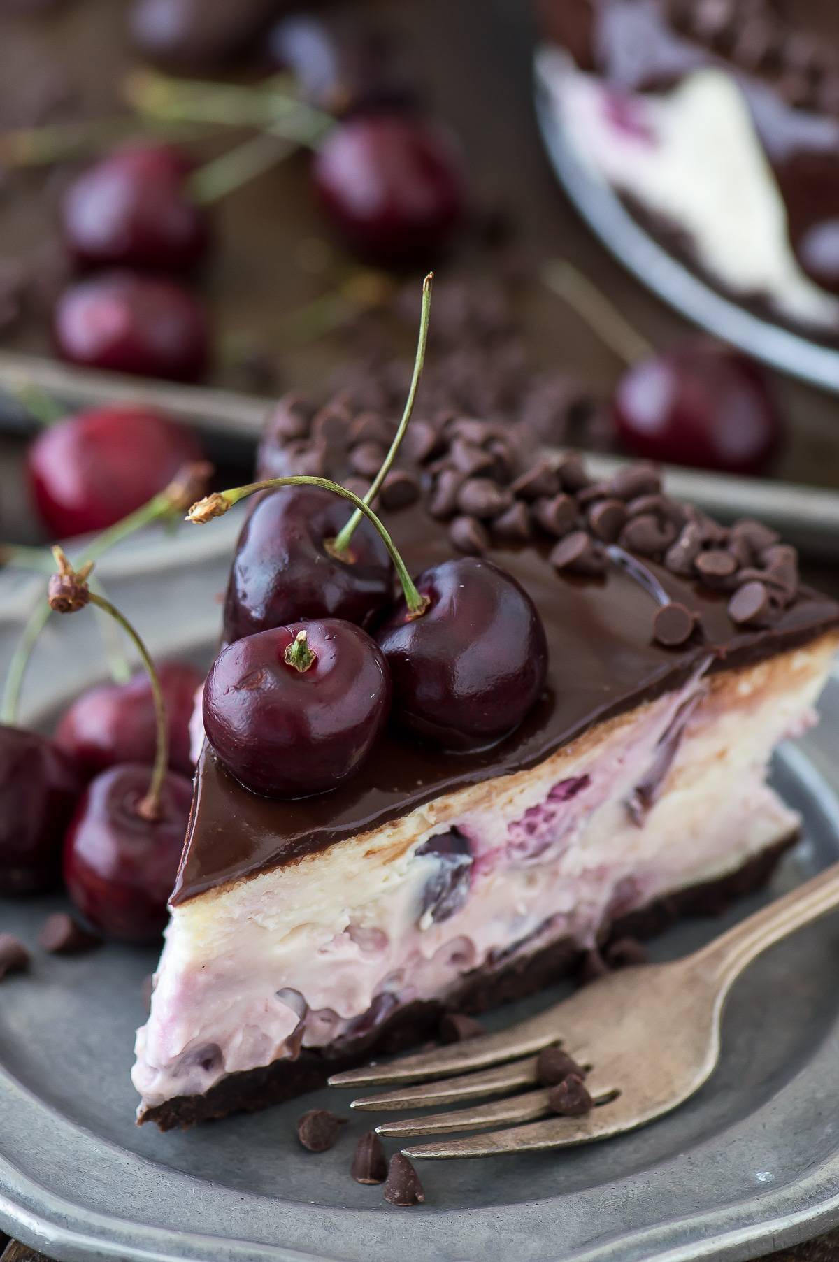 Chocolate Cherry Cheesecake