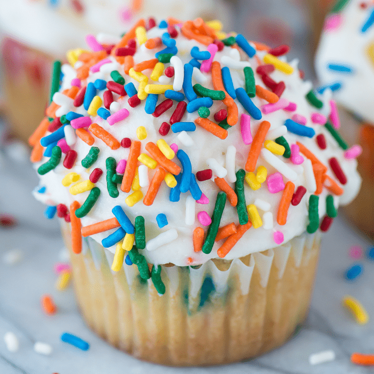 Homemade Funfetti Cupcakes (Moist & Fluffy!) The First Year