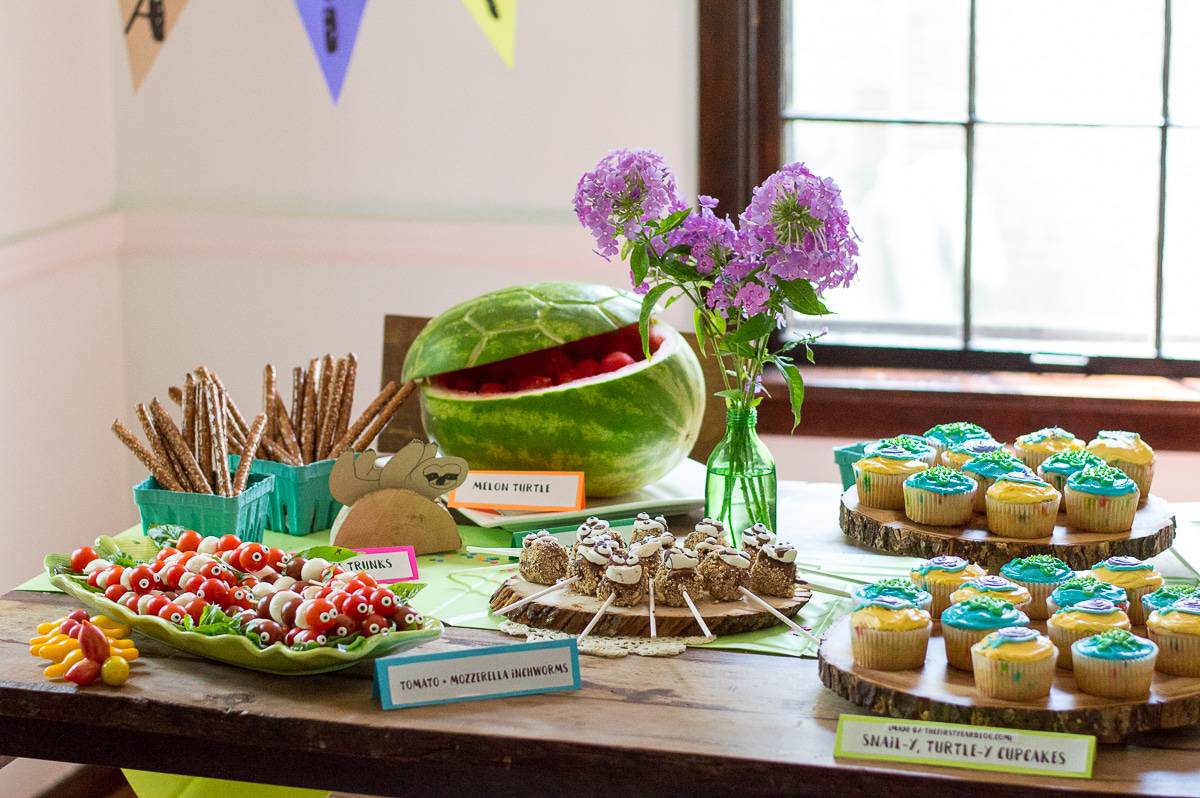 Worth the wait theme adoption party! Featuring slow animals - sloths, inchworms, turtles and snails! Tons of cute food ideas!