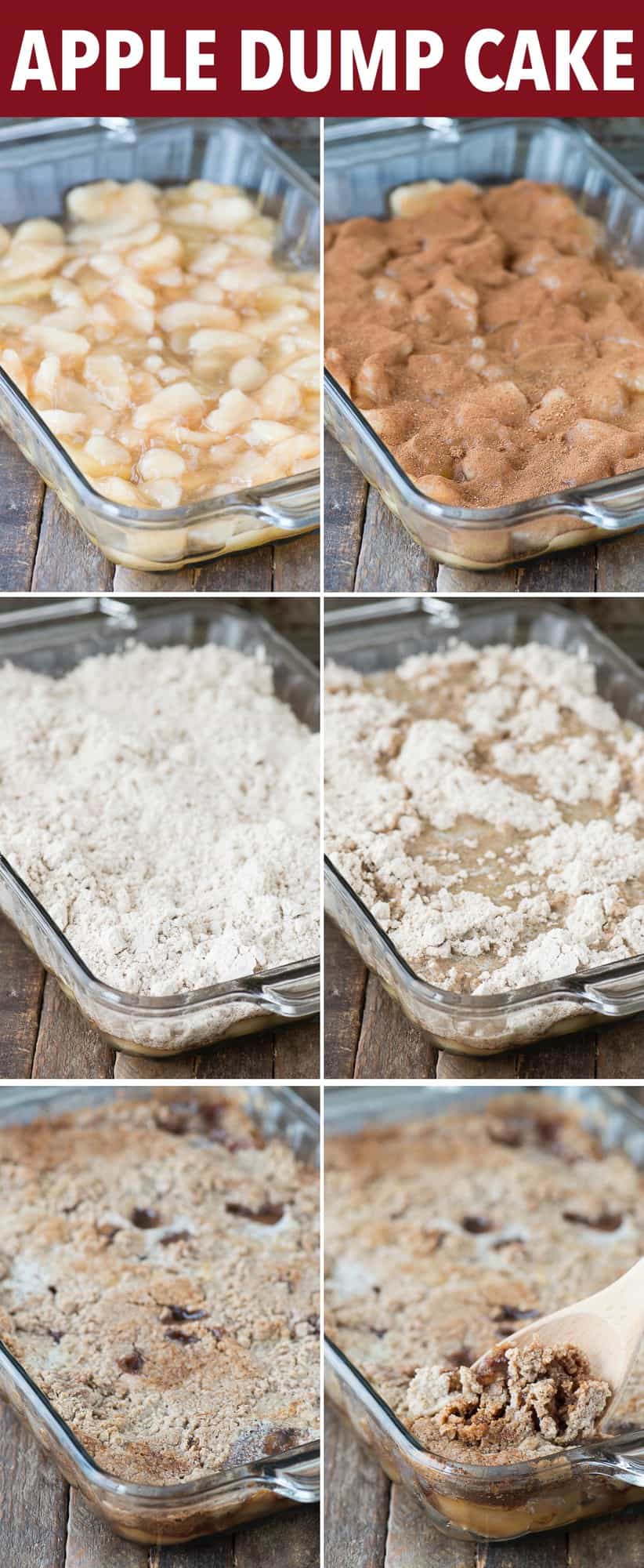 Easy to make 5 ingredient apple dump cake! It’s one of the best fall desserts and turns out to be similar to apple crisp!
