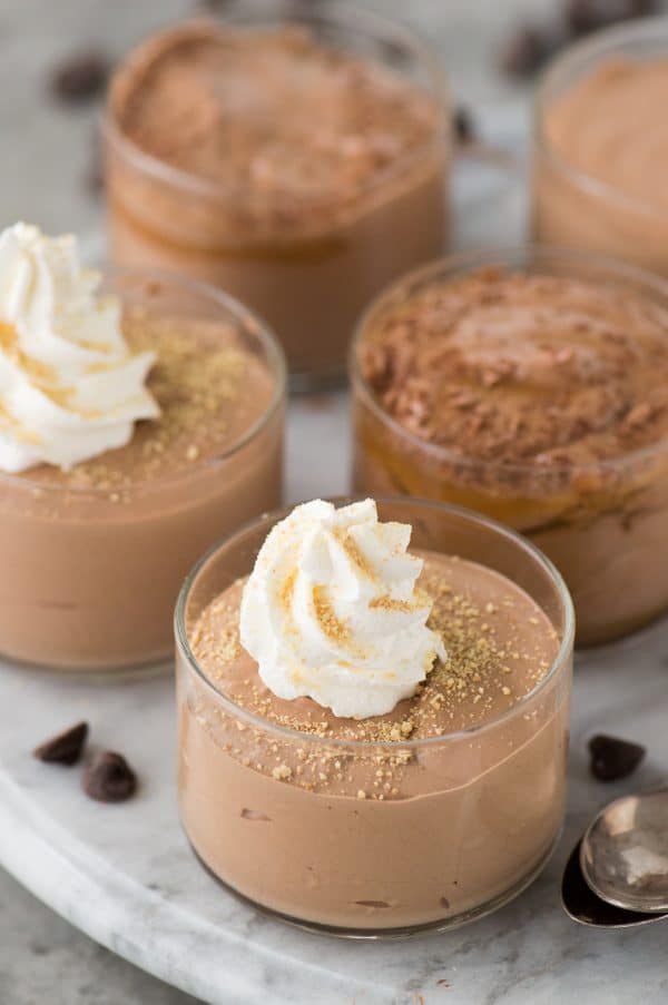 Learn how to make 3 ingredient mousse using any flavor of coffee creamer! The flavored creamer gives the mousse AMAZING flavor!