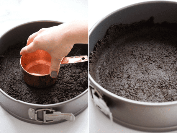 oreo crust in springform pan