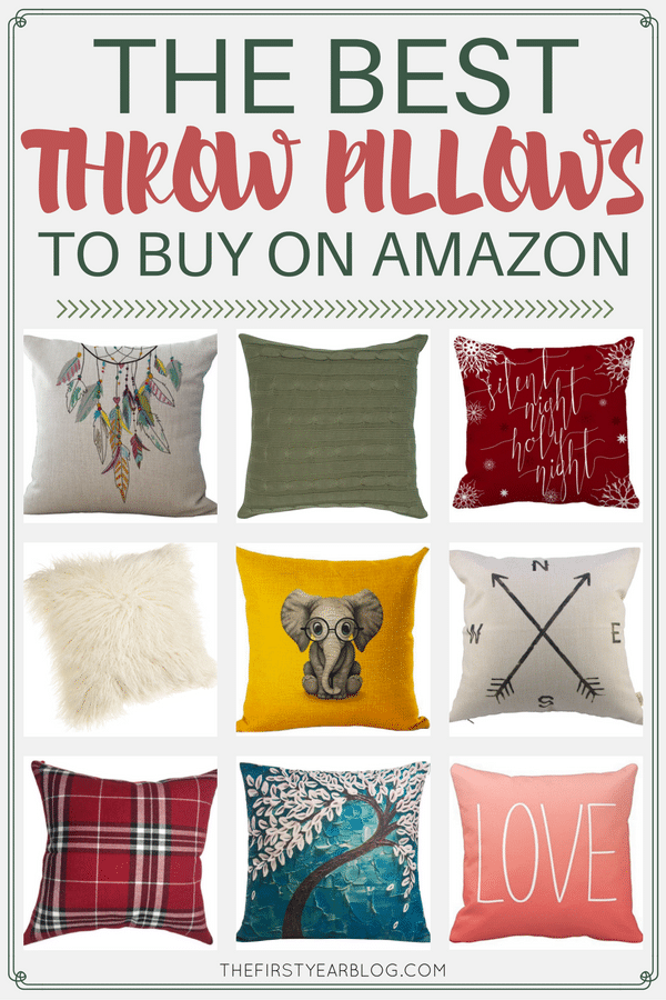 The Best Throw Pillows To Buy On Amazon The First Year