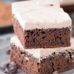 The BEST healthy chocolate fudge cake at 175 calories per piece! No granulated sugar, oil or butter - uses honey and greek yogurt. Plus there’s a healthier frosting recipe that’s only 2 ingredients.