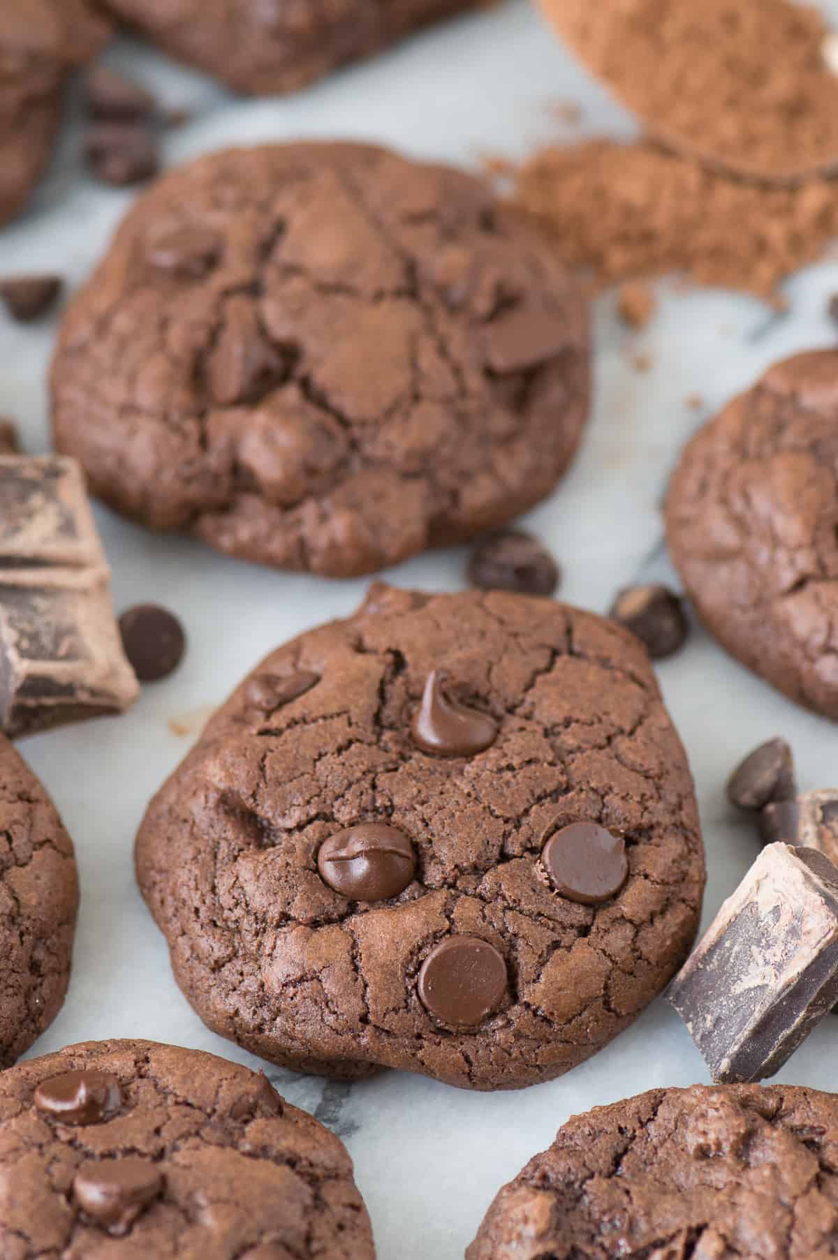 Triple Chocolate Drop Cookies The First Year