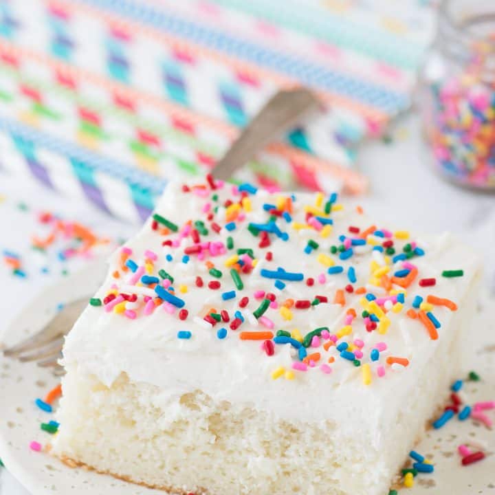 Easy White Cake from Box (doctoring up a cake mix!)