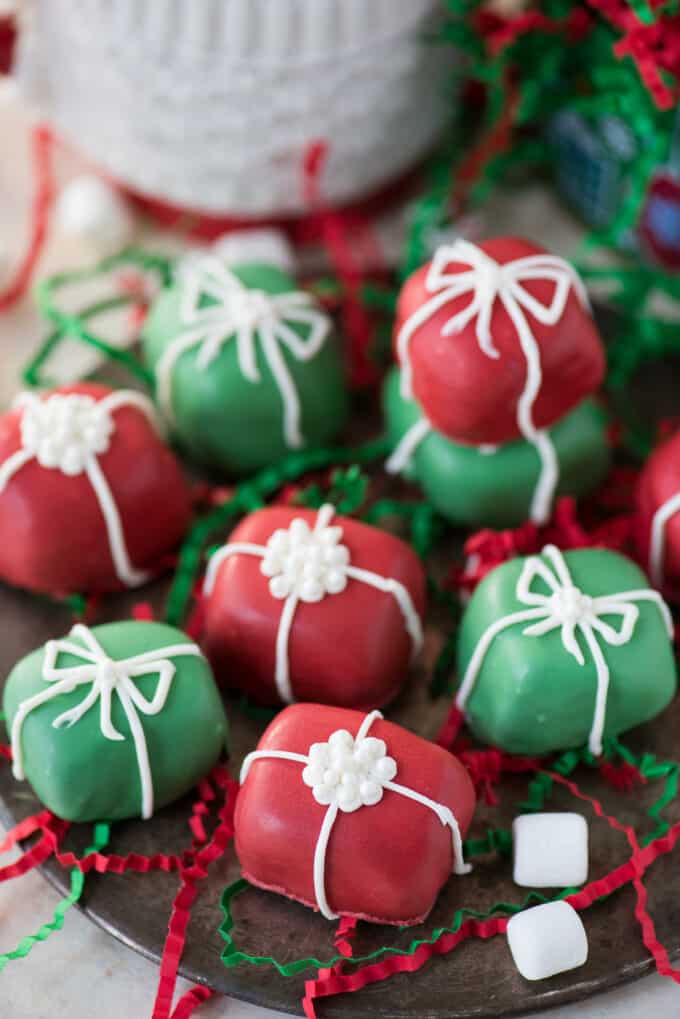 Christmas Present Oreo Balls Oreo Balls That Look Like Presents